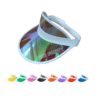 Women PVC Sun Visor UV Protection with Wide Brim Hat