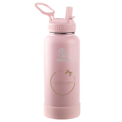 Takeya® 32 Oz. Water Bottle w/Actives Straw Lid™