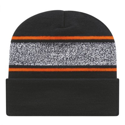 Cap America® USA Made Variegated Striped Knit Cap