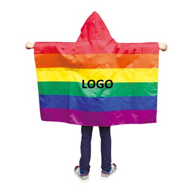 Gay Pride Rainbow Body Cape