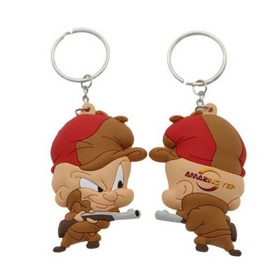 Soft 3D Cartoon Epoxy High Quality PVC Keychain