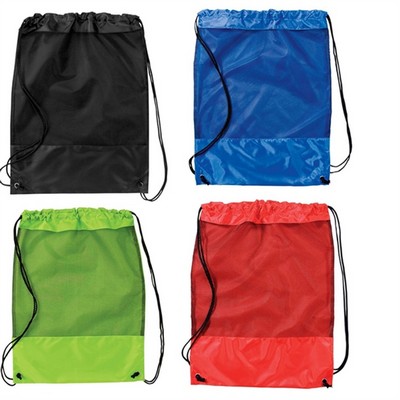 210D Polyester Drawstring Sport Packbag