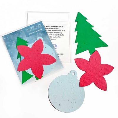 Double-Sided Holiday Seed Paper Shape Pack