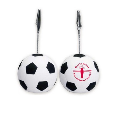 PU Soccer Shape Base Memo Holder Stress Ball