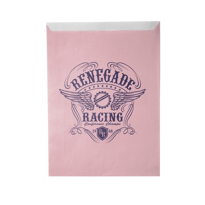 8.5"W x 11"H One-color Colored Paper Bag Pink