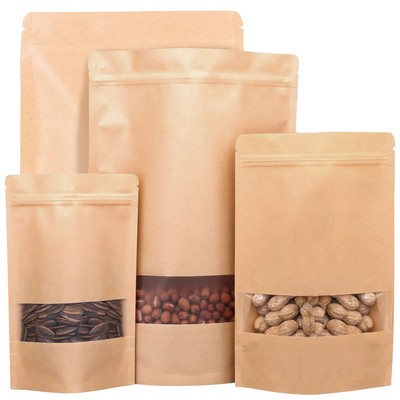 Self-Supporting Window Kraft Paper Bag