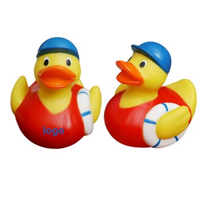 Rubber Duck with Swim Ring - OCEAN