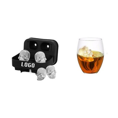 3D Skull Ice Mold Tray