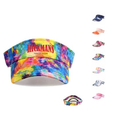 Tie Dye Sun Visor Hat