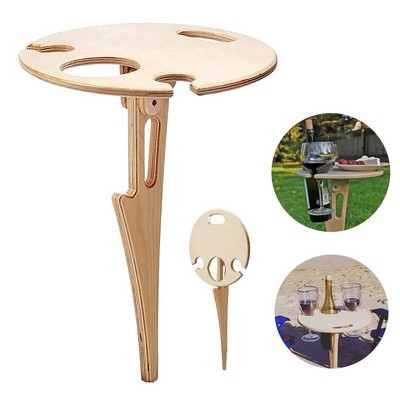 Outdoor Folding Wine Table