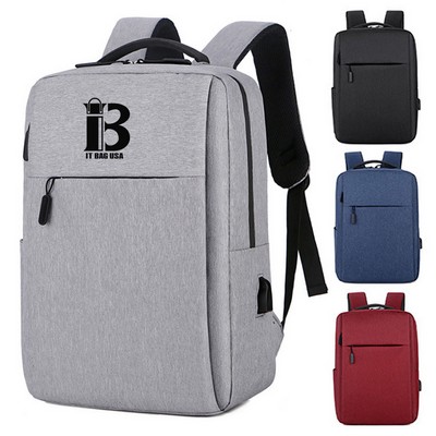 15.6" Laptop Waterproof Business Backpack With Usb Port