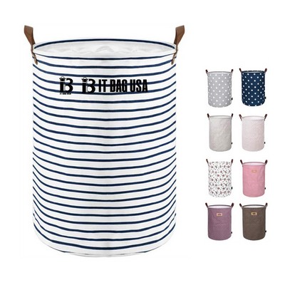 Drawstring Clothes Hamper Storage Basket