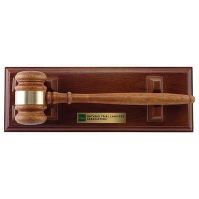 Gavel & Gavel With Base-Gavel & Base, Award Trophy, x1