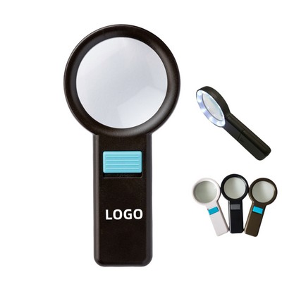 Handheld Magnifying Glass with Light