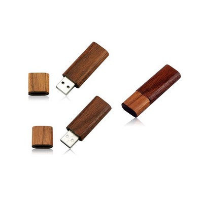 Rectangular Wood Casing PCB USB Drive with Detachable Cover