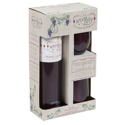 Burgundy Wine Growler/Tumbler Gift Set