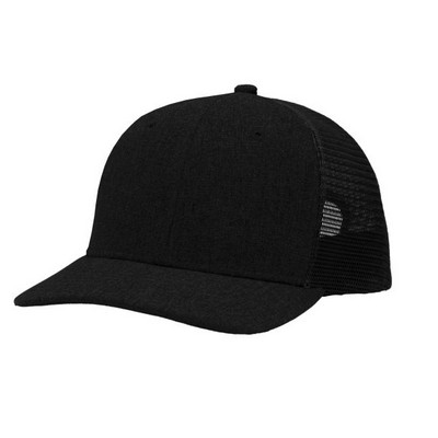 Sportsman™ Cross Hatch Polyester Trucker Cap (Embroidery)