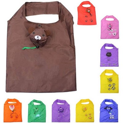 Animal Designed Folding Shopping Eco Tote Bag