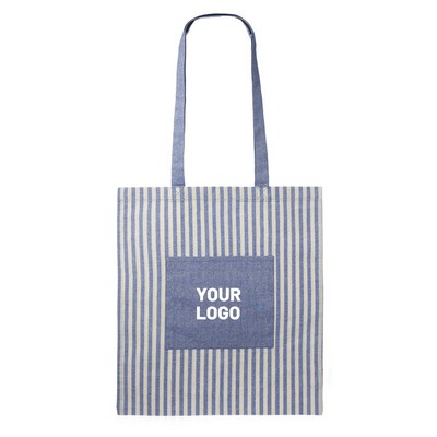 Eco-friendly Cotton Striped Tote Bag