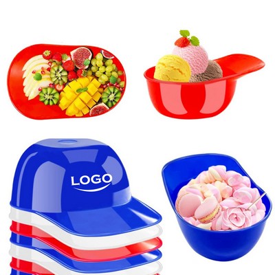 Baseball Cap-Shaped Ice Cream Bowl Candy Dish