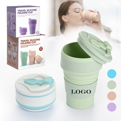 12oz Silicone Travel Folding Cup