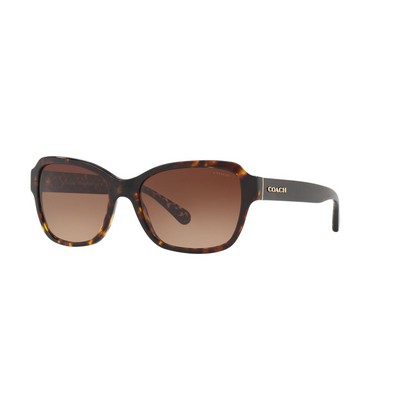 56 Mm Coach® Women's Havana Brown Sunglasses