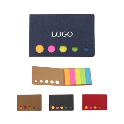 Green 5-Color Sticky Note Set