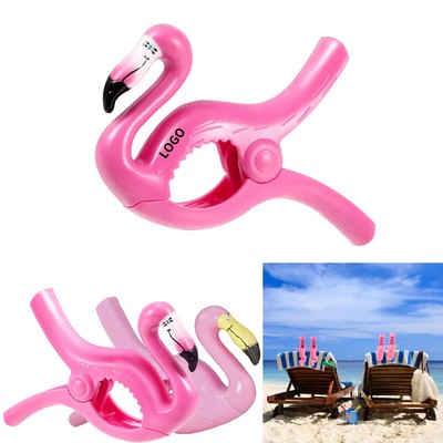 Flamingo Beach Towel Clips