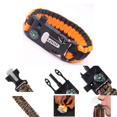 Outdoor Survival Umbrella Rope Bracelet With Igniter