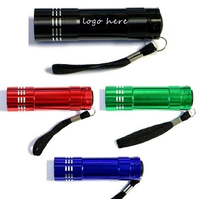 Aluminum 9 LED Flashlight