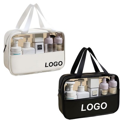 Transparent Splicing Makeup Bag