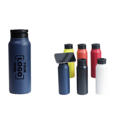 24oz Sports Water Bottle with Handle for Gym and Outdoor Activities