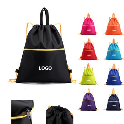 420D Polyester Drawstring Backpack