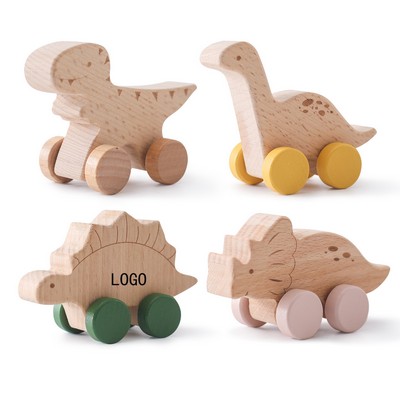 The Dinosaur Wooden Toy Car