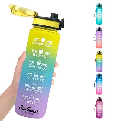 32oz Water Bottle with Time Marker