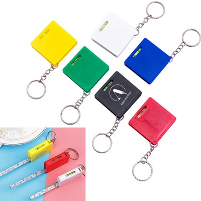 Mini Square Tape Measure Keychain