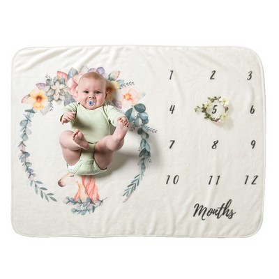 Newborn Flannel Fleece Infant Photography Blanket