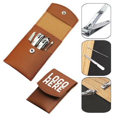 Leather Nail Clipper Set