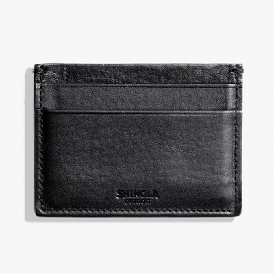 Shinola 5 Pocket Card Case Black