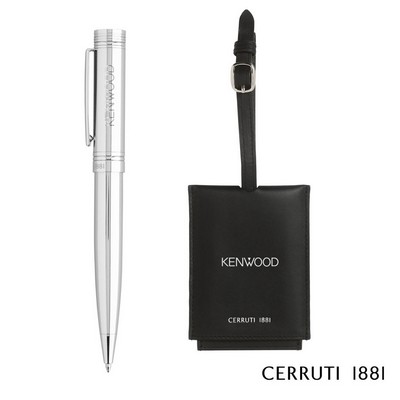 Cerruti 1881® Zoom Luggage Tag & Ballpoint Pen Gift Set