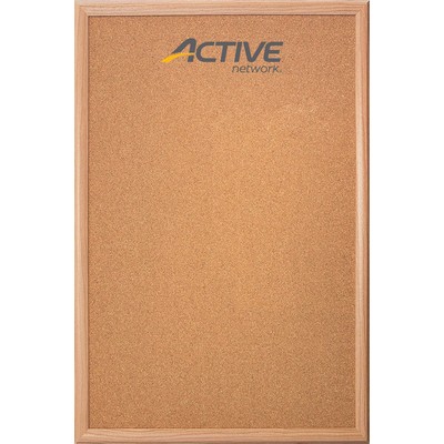 Wood Framed Natural Corkboard (12"x18")