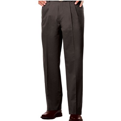 Men's Pleated Front Twill Pants