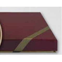 Burgundy Kraft Box w/ Jeweler's Cotton (3.25"x3.25")