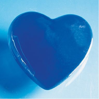 Glass Heart Paper Weight