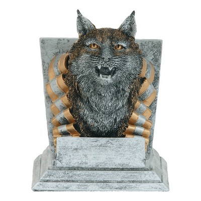 4" Bobcat Mascot Resin Trophy