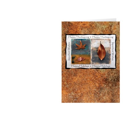 Autumn Leaves Thanksgiving Greeting Card