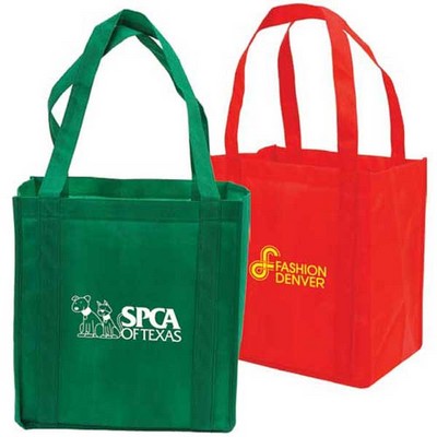 Non-Woven Shopping Tote Bag w/ Cardboard Bottom