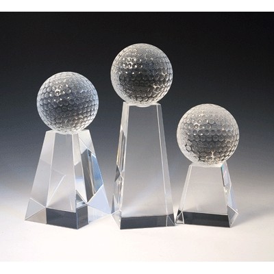 Optic Crystal Golf Award (9"x3 1/8")