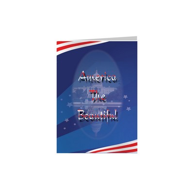 America The Beautiful Patriotic Greeting Card