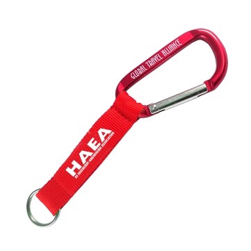 3 1/8" Carabiner w/ Screen Printed Strap (3 Days)